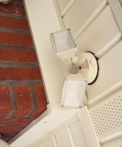 LEPOWER 3000LM Dusk to Dawn LED Security Light, 28W Flood Lights Outdoor with Photocell, 3000K Warm Light, IP65 Waterproof, 2 Adjustable Heads Exterior Outdoor Security Light for Garage, Backyard White 47 71vSRLSjPfL