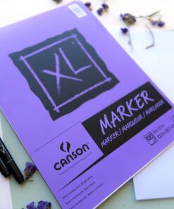 Canson XL Series Marker Paper, Foldover Pad, 9x12 inches, 100 Sheets (18lb/70g) - Artist Paper for Adults and Students Fold Over 32 71vSZx20ywL