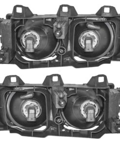 Alternative view of Brock Replacement Driver and Passenger Headlights Headlamps Compatible with 1992-1999 E36 3 Series 63121387861 63121387862