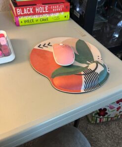 HOPONY Ergonomic Mouse Pad with Wrist Support Gel Rest, Comfortable for Computer, Laptop, Pain Relief with Non-Slip Rubber Base, 9 x 10 in,Modern Abstract Modern Abstract 31 71vTAV2AZIL