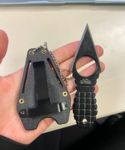 MTech USA – Fixed Neck Knife - Black Blade and Handle, Full Tang, Includes Nylon Fiber Sheath w/ Pocket Clip and Ball Chain - Hunting, Camping, Survival, Tactical, EDC – MT-588BK 36 71vTEuyxOkL