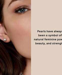 THE PEARL SOURCE AAAA Quality 14K Gold Plated Sterling Silver White Freshwater Real Pearl Earrings for Women | Hypoallergenic Earrings with Genuine Cultured Pearls 10.0mm 9 71vTPd2gLNL