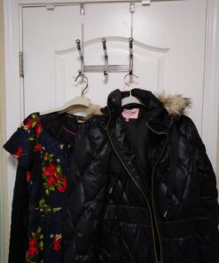 iDesign York Lyra Steel Over-The-Door 6-Hook Storage Rack - 8.38" x 5.25" x 11", Chrome 27 71vTcOPWM0L