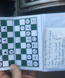 The House of Staunton US Chess Standard Checkbook Magnetic Travel Chess Set - 6" x 6" Board 40 71vU5tLJqL