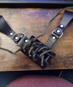MASTER USA – Universal Leather Sword Frog – Steel Hardware, Adjustable Lacing for Proper Fit, Designed to Fit a Wide Variety of Swords and Scabbards – Fantasy, Historical, Cosplay – PK-6182 30 71vUGxI OxL