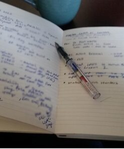 Huhuhero Lined Notebook Journal, 120Gsm Thick Paper Journals for Writing, 5 Pack Hardcover Leather Notebooks for Men Women, Daily Journal for Work Business Note Taking, Office School Supplies 5"×8.25" Black 34 71vUPLOCfDL