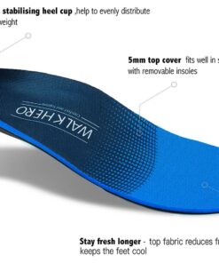 Plantar Fasciitis Feet Insoles Arch Supports Orthotics Inserts Relieve Flat Feet, High Arch, Foot Pain Mens 12-12 1/2 | Womens 14-14 1/2 Mens 12 - 12 1/2 | Womens 14 - 14 1/2 Blue 12 71vUkr79cuL