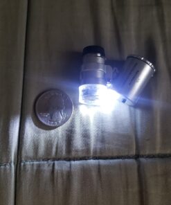 Grow Room Microscope - 60x Handheld Mini Pocket LED Loupe Magnifier - Blue or White Light - 29 71vUr8MMSuL