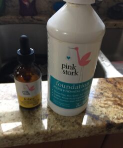 Pink Stork Liquid Folate: Whole-Food Vitamin B9 from Lemon Peels, Natural Folic Acid with Vitamin C, Liquid Prenatal Vitamins for Women, Pregnancy Must Haves, Women-Owned, 2 oz 21 71vUxgOcDDL
