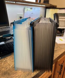 Smead Poly Hanging Expanding File, 12 Indexed Dividers, Retractable Hooks, Letter Size, Black (65125) 18 71vV7FU2KEL