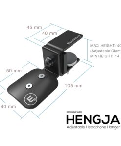 BRAINWAVZ Hengja - The Desk Headphone Stand Hanger Mount, All Metal, Rotatable Mount, PC & Gaming Headset Holder 55 71vV7kDSxkL