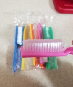 Yesker Handle Nail Hand Scrubbing Cleaning Brush-10 Pcs 49 71vVNzSI50L