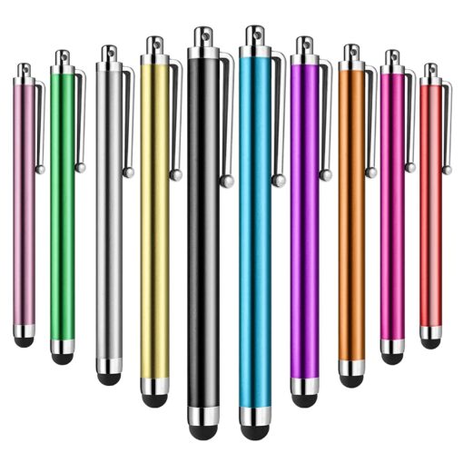 ORIbox Stylus Pens for Touch Screens,10 Pack Lightweight Design for iPad,iPhone, Samsung, HTC, Fire Tablet, Tablet, All Capacitive Touch Screen Device 10 Multi-Colored