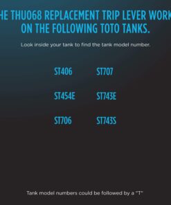 TOTO THU068#CP Trip Lever For St743S, Chrome 24 71vW4vKt52L