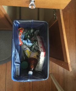 simplehuman 30 Liter / 8 Gallon Under Counter Kitchen Cabinet Pull-Out Trash Can, Heavy-Duty Steel Frame 53 71vWNmyObrL