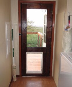 Ideal Pet Products Original Pet Door with Telescoping Frame, Extra-Large, 10.5" x 15" Flap Size 32 71vXQ0RmhsL