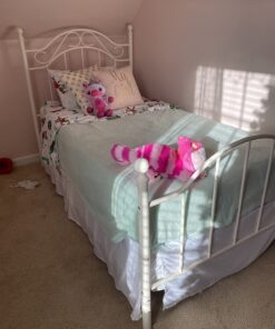 Amazon Basics Lightweight Pleated Bed Skirt, Twin, Bright White 15 71vYEk8fWSL