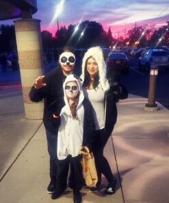 Panda Animal Hood Faux Fur Hat with Warm Scarf Mittens Ears and Paws by HatButik. 26 71vYF0b1kcL