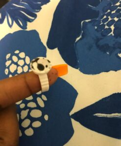 100PCS Disposable Plastic Nail Art Tattoo Glue Rings Holder Eyelash Extension Rings Adhesive Pigment Holders Finger Hand Beauty Tools (White) 100 Count (Pack of 1) White 32 71vYFK31XLL