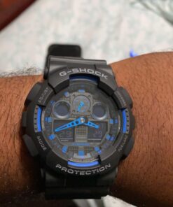 Casio G-Shock GA100-1A2 Ana-Digi Speed Indicator Black Dial Men's Watch 36 71vYksYBwHL