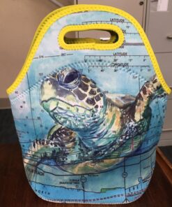 Artovida Artists Collective Insulated Neoprene Lunch Bag, Washable Soft Lunch Tote for Work and Picnic - Design By Carly Mejeur (USA) Loggerhead Sea Turtle -Classic Carly Mejeur Sea Turtle 16 71vZ3LqvgiL