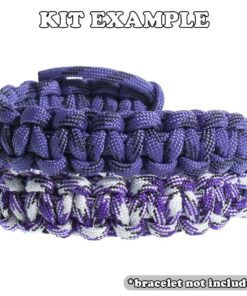 Craft County 550 Paracord Crafting DIY Kits - 80 Feet of Paracord and 8-3/8 Inch Buckles - Arts and Crafts, Bracelets, Keychains, Lanyards Amethyst 5 71vZ8JRhumL