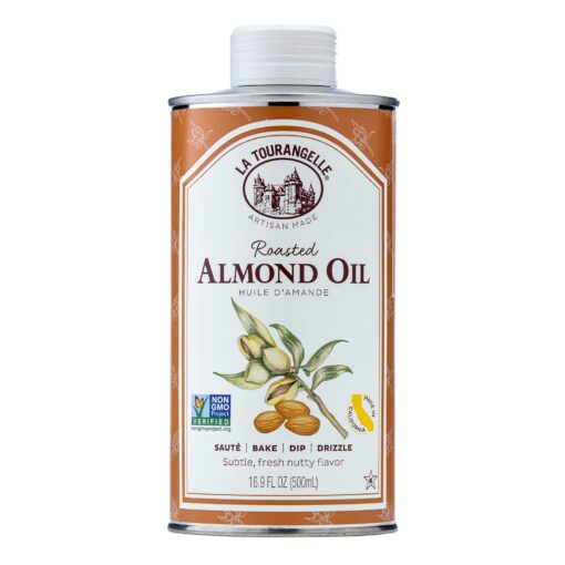 La Tourangelle, Roasted Almond Oil, Artisanal Cooking Oil Rich in Vitamins E, B, and P, Bake, Cook, and Whisk into Marinades and Vinaigrettes, 16.9 fl oz 8.45 Fl Oz