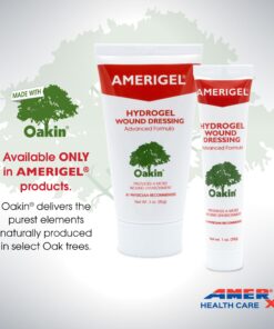 AMERIGEL Hydrogel Wound Dressing (1 oz.) Two Pack - Provides Moisture-Rich Healing Environment for Dry Wounds 1 Ounce (Pack of 2) 16 71vaElyMQDL