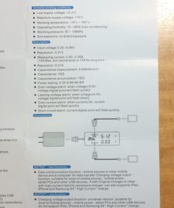 DROK USB Tester, USB-A 2.0 Digital Multimeter Dual USB Output Ports PD QC 3.0 Color LED Display, 7 Modes Capacity Voltage Current Power Voltmeter Ammeter for Laptop Power Bank Solar Panel Black 39 71vaSchS2vL