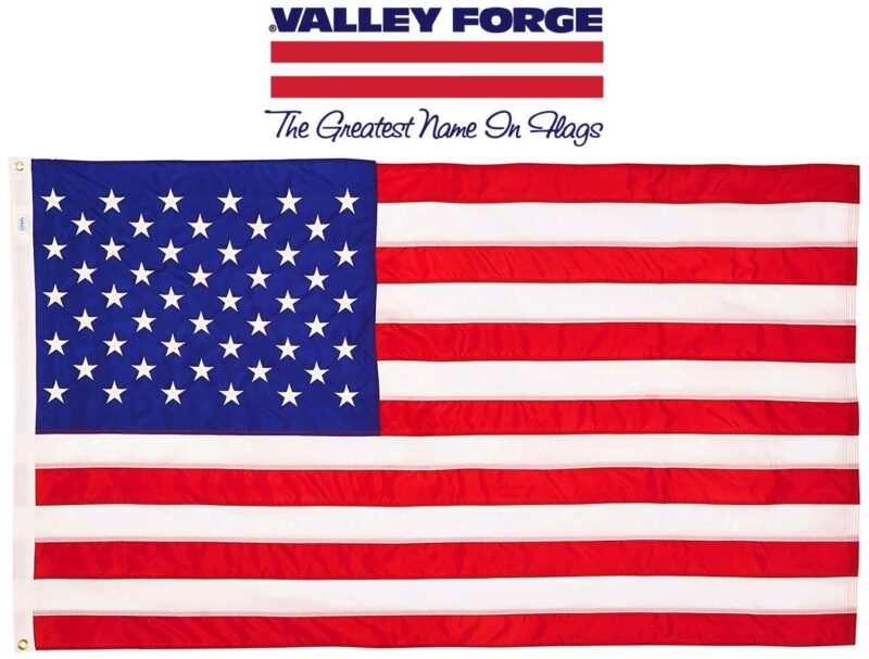 Valley Forge USB4 American Flag, 4' x 6', Multi Color 4' x 6'