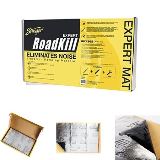 Stinger RKX36B Roadkill Expert Series Sound Damping Material Bulk Pack (Silver) Standard Packaging