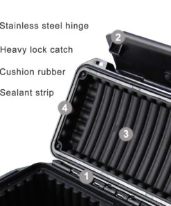 SHBC Smoker Smell Proof Container 8 Inch-The Stash Box Waterproof/Odor Resistant/Lockable Security Lid/Fits Pax 2/ Grinder/Containers -More Smoking Accessories Travel, Hidden and Storage 16 71vbvQP3ONL