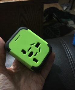 Travel Adapter Uppel Dual USB All-in-one Worldwide Travel Chargers Adapters for US EU UK AU About 152 Countries Wall Universal Power Plug Adapter Charger with Dual USB and Safety Fuse (Green) Green 27 71vcCLiUAfL