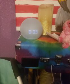 Amazon Echo Dot (5th Gen) with clock | Compact smart speaker with Alexa and enhanced LED display for at-a-glance clock, timers, weather, and more | Cloud Blue Device only 33 71vd7ZK5cqL