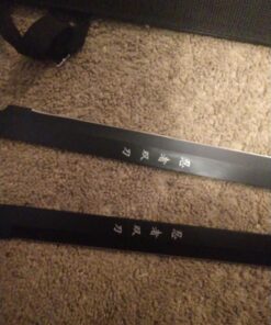 KCCEDGE BEST CUTLERY SOURCE 2PC Combo Full Tang 28in Tanto Ninja Katana Twin Sword Machete w/Nylon Sheath + Black Chinese Engraved on Blade Edition 30 71vdSwKazYL