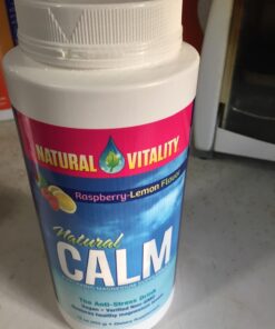 Natural Vitality Calm, Magnesium Citrate Supplement, Anti-Stress Drink Mix Powder - Gluten Free, Vegan, & Non-GMO, Raspberry Lemon, 16 oz 16 Ounce (Pack of 1) 69 71veA3nZNWL