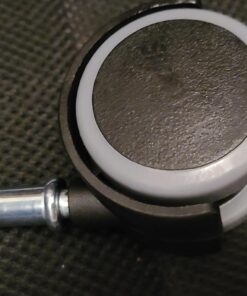 Slipstick CB680 50mm (2 Inch) Floor Protecting Rubber Office Chair Caster Wheels (Set of 5) Standard Stem Size - Black/Gray 30 71vejOE5fBL