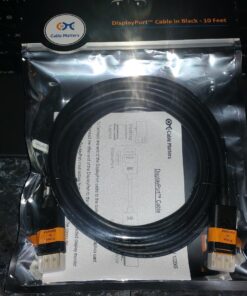 Cable Matters 4K DisplayPort to DisplayPort Cable, Computer Monitor Cable 10 ft, 4K@60Hz, 2K@144Hz, Display Cable, Male to Male Display Port Cable, Gold-Plated DP to DP Cable, 10 Feet 27 71velQ88eXL
