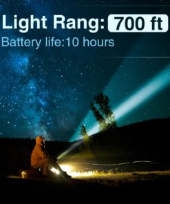 Delxo Patriot Flashlight, Handheld Solar Powered Tactical Flashlights Cell Phone Charger, USB Rechargeable Waterproof Car LED Flash Light with 2400mAh Battery, Multi Function for Emergency 1 PC 15 71vemyFF7wL