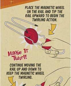 Neato! Classic Retro Magic Rail Twirler, Magnetic Gravity Defying Stunt Toy, Colors May Vary, For Boys & Girls Ages 5+ 11 71vfQBBUE7L