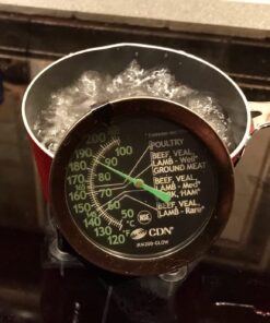 CDN ProAccurate Oven Thermometer, Pack of 1, Black Large Dial-GLOW Meat/Poultry 30 71vfam2IvEL