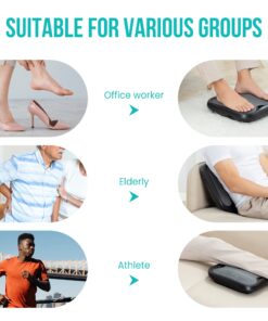 Snailax Shiatsu Foot Massager with Heat- Washable Cover Kneading Foot & Back Massager, Heated Foot Warmer, Electric Feet Massager Machine for Plantar Fasciitis,Foot Relief Black SL-593 27 71vfvq40lmL