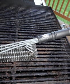 Grill Brush - Grill Cleaner Brush Grill Accessories for Outdoor Grill - Safe BBQ Brush for Grill Cleaning - Heavy Duty 17" Grill Brushes Grill Brush 39 71vg7AOpsgL