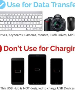 Sabrent 4-Port USB Hub, USB 3.0 Fast Data Hub with Individual LED Power Switches, 2 Ft Cable, Slim & Portable, for Mac & PC (HB-UM43) 27 71vgC9Fz8TL