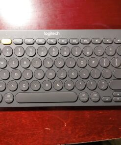 Logitech K380 Pebble Multi-Device Bluetooth Keyboard – Windows, Mac, Chrome OS, Android, iPad, iPhone, Apple TV Compatible – with Flow Cross-Computer Control and Easy-Switch up to 3 Devices –Dark Grey Dark Grey 61 71vgDl7ooxL