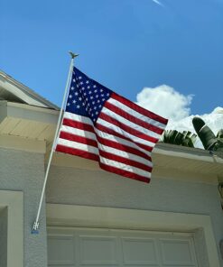 American Flag 3x5-100% Made In USA using Tough, Long Lasting Nylon Built for Outdoor Use, Featuring Embroidered Stars and Sewn Stripes plus Superior Quadruple Stitching on Fly End 3 by 5 Foot 33 71vgWru2ML