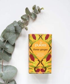 Pukka Three Ginger, Organic Herbal Tea With Turmeric & Galangal, Perfect for After Meals, 60 Tea Bags (3 Pack) Ginger,turmeric,galangal 3 Pack 20 71vgbtZRLaL