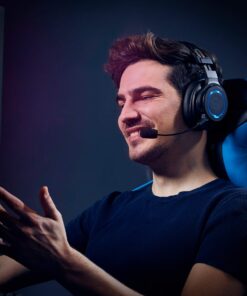 Audio-Technica ATH-G1WL Premium Wireless Gaming Headset for Laptops, PCs, & Macs, 2.4GHz, 7.1 Surround Sound Mode, USB Type-A, Black, Adjustable 17 71vh 8lkQyL