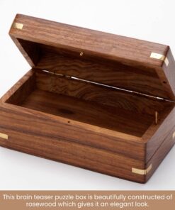 Bits and Pieces - Secret Enigma Puzzle Box - Camouflage Your Cash Money Holder - Brain Teaser - Wooden Secret Compartment Brain Game Enigma Secret Box 14 71vhSFk6YLL