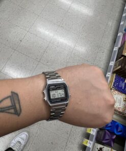 Casio Men's A158WA-1DF Stainless Steel Digital Watch 36 71vhkIFuOyL